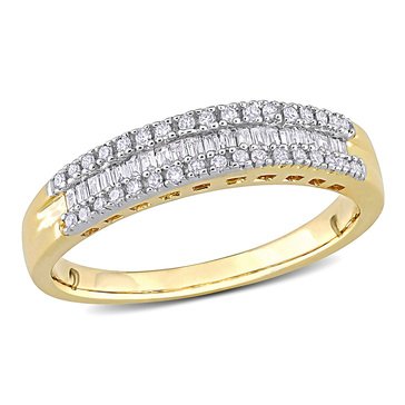 Sofia B. 1/4 cttw Baguette and Round Diamond Anniversary Band