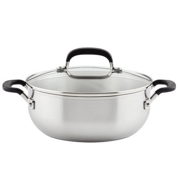 KitchenAid Stainless Steel 4-Quart Covered Casserole