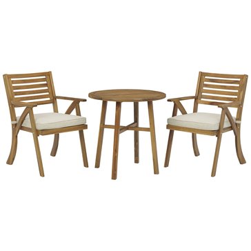 Signature Design by Ashley Vallerie Outdoor Chairs with Table Set, Set of 3
