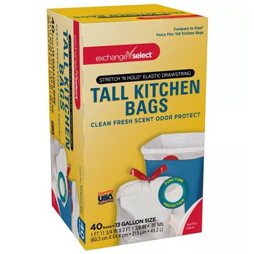 Exchange Select Scented Odor Pro Tall Kitchen, 13-gallon