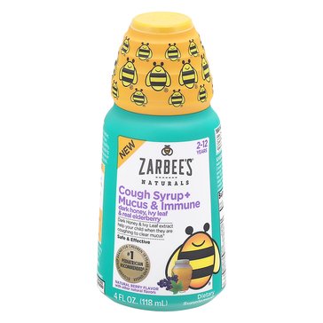 Zarbees Children's Cough Berry Muxus & Immune Support Syrup