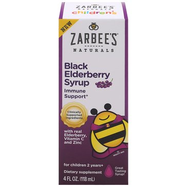 Zarbees Children's Black Elderberry Immune Support Syrup