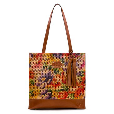 Patricia Nash Rainforest Perforated Toscano Tote
