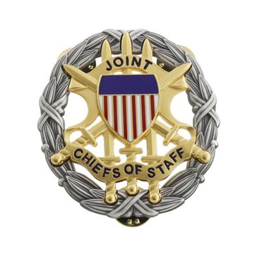 ID Badge Full Size JOINT CHIEF OF STAFF Oxized Silver