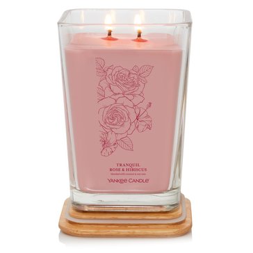 Yankee Candle Well Living Tranquil Rose And Hibiscus Large Jar Candle