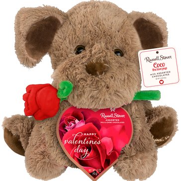 Russell Stover Photo Heart with Plush Coco Assorted Chocolates, 1.5oz