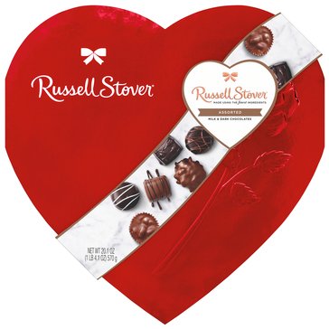 Russell Stover Red Heart Assorted Chocolates, 20.1oz