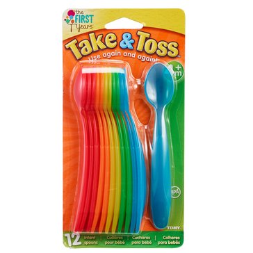 The First Years Take & Toss Infant Spoons, 12-Pack