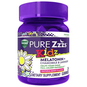 ZZZQUIL Pure Zzzs Kids' 4+ Melatonin Gummies, 24-count