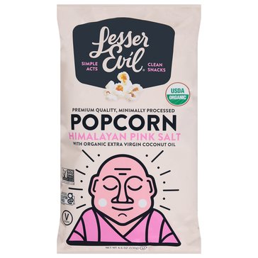 Lesser Evil Himalayan Pink Salt Popcorn, 5oz