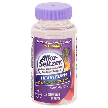 Alka-Seltzer Reliefchews Heartburn and Gas Tropical Punch