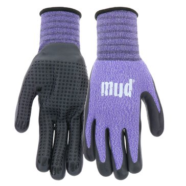 Boss Ladies Mud Nitrile Dotted Palm Gloves