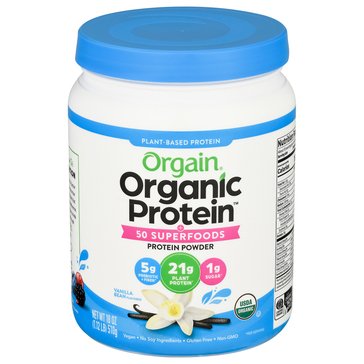 Orgain Organic Vegan Protein with 50 Superfoods Powder, 10-servings