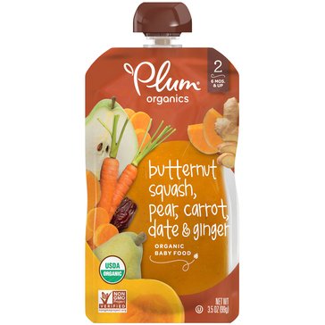 Plum Organics Butternut Squash,Carrot,Pear,Ginger Baby Food