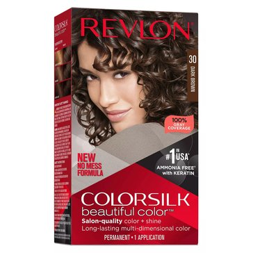 Revlon Colorsilk Beautiful Permanent Hair Color 30 Dark Brown