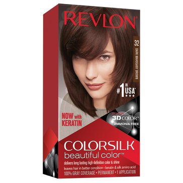 Revlon Colorsilk Beautiful Permanent Hair Color 32 Dark Mahogany Brown