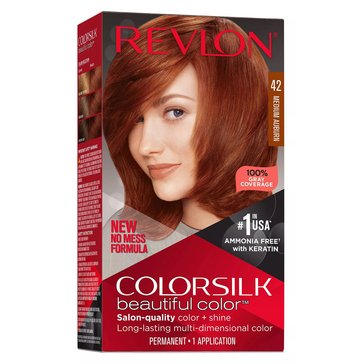 Revlon Colorsilk Beautiful Permanent Hair Color 42 Medium Auburn