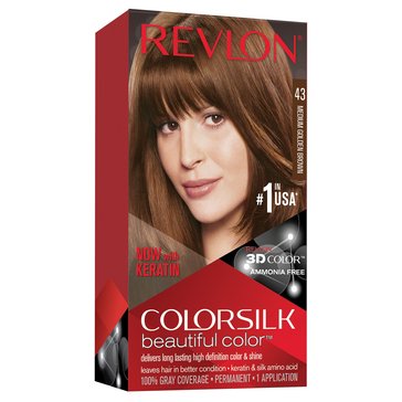 Revlon Colorsilk Beautiful Permanent Hair Color 43 Medium Golden Brown