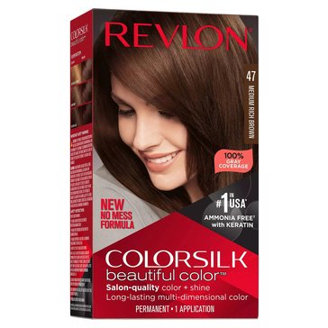 Revlon Colorsilk Beautiful Permanent Hair Color 47 Medium Rich Brown