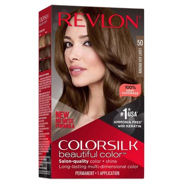 Revlon Colorsilk Beautiful Permanent Hair Color 50 Light Ash Brown