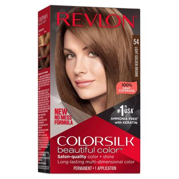 Revlon Colorsilk Beautiful Permanent Hair Color 54 Light Golden Brown