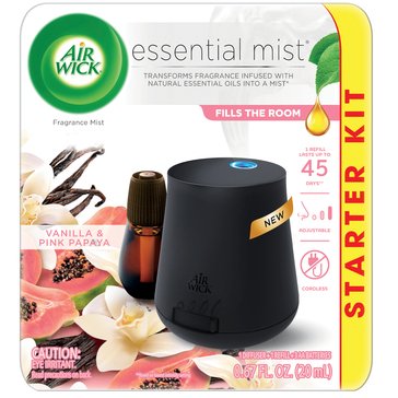 Air Wick Essential Mist Vanilla Pink Papaya Starter Kit 