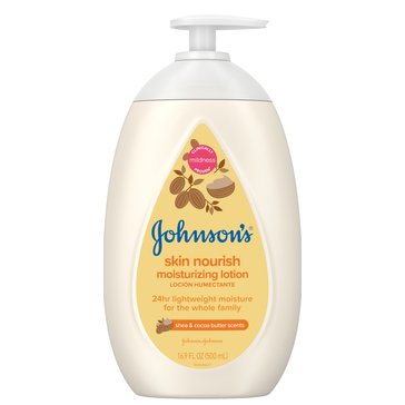 Johnsons Skin Nourish Moisturizing Lotion Shea Cocoa Butter