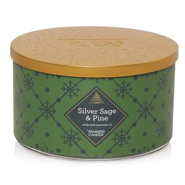 Yankee Candle Silver Sage and Pine 3-Wick 18oz Candle