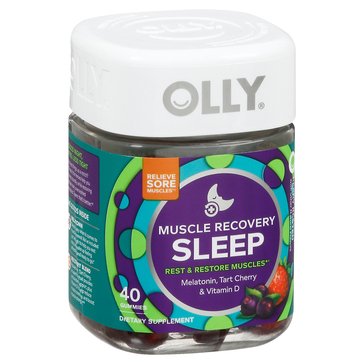 Olly Muscle Recovery Sleep, Rest & Restore Gummies, 40-count