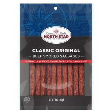 North Star Classic Original Beef Smoked Sausages, 5oz