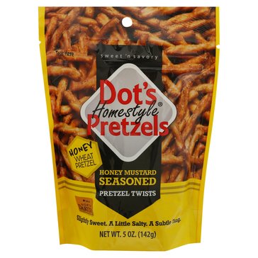 Dots Homestyle Honey Mustard Seasoned Pretzel Twists, 5oz