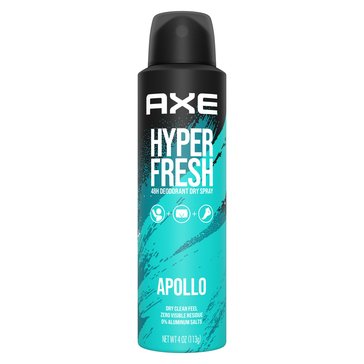 Axe Men's Hyper Fresh Apollo Body Spray 4.0oz