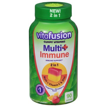 Vitafusion Multi-Vitamin plus Immune Support Gummies, 90-count