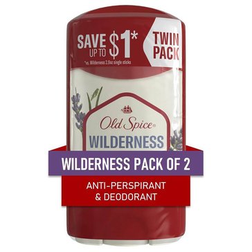 Old Spice Fresher Wilderness Lavender Deodorant 2 pack 2.6oz