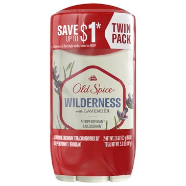 Old Spice Fresher Wilderness Lavender Deodorant 2 pack 2.6oz