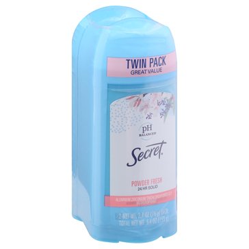 Secret Solid Powder Fresh Deodorant 2 Pack 2.7oz
