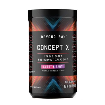 Beyond Raw Concept X Pre-Workout Powder Sweet Tart 20-servings