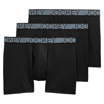 Jockey Men's Active 3-Pack Microfiber Boxer Briefs