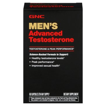 GNC Mens Testosterone Booster Capsules 60-count