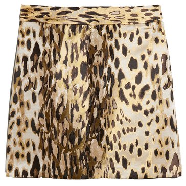B Republic LS Leopard Jacquard Mini Skirt