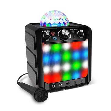 ION Audio iPA78EBK Party Rocker Effects Portable Speaker with Party Lights and Mic and Effects