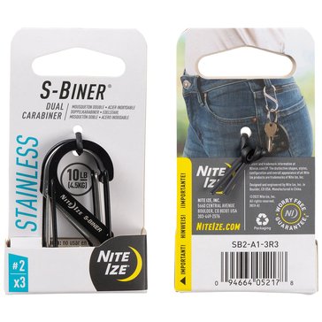 Nite Ize S-Biner Dual Carabiner 2 3pk