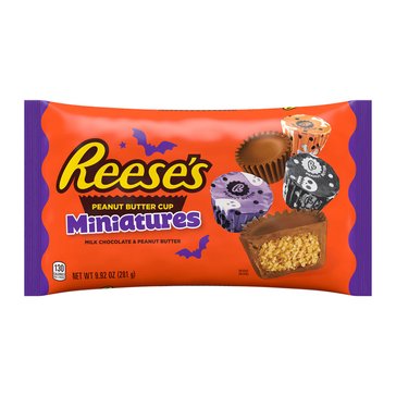 Reese's Halloween Milk Chocolate Peanut Butter Cup Miniatures, 9.92oz