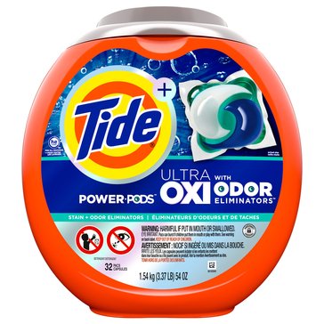 Tide Ultra Oxi Eliminator Unit Dose Laundry Power Pods