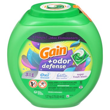 Gain Odor Defense Super Fresh Blast Laundry Flings 