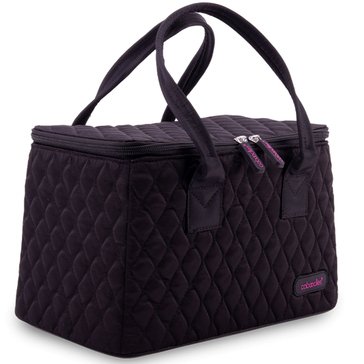 Caboodles Long Tapered Tote Black Quilted