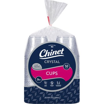 Chinet Crystal Plastic Clear Cup 9oz