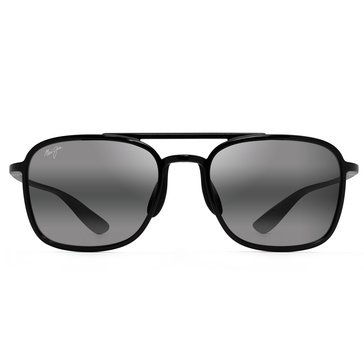 Maui Jim Unisex Black/Grey Keokea Sunglasses