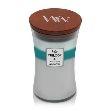 Woodwick Icy Woodland Large Trilogy Candle