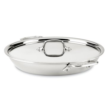 All Clad D3 Stainless 3-ply Bonded Universal Pan with Lid